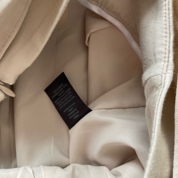 White House Black Market Pleated Khaki Belted Skirt, Size 6. - Picture 6 of 8